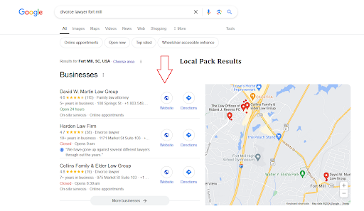 Google’s Local Pack Results