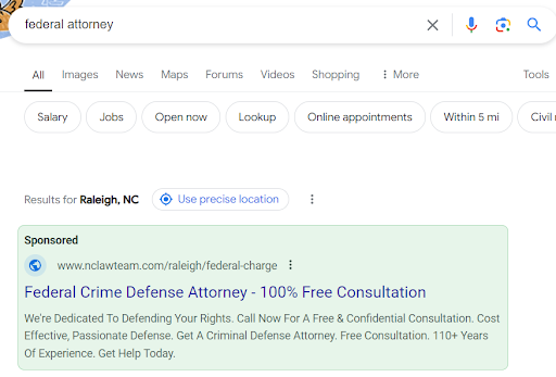 Standard PPC Advertisements