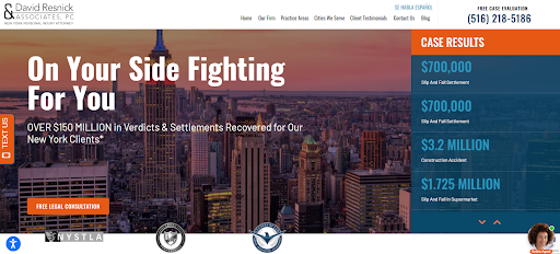 David Resnick Website Banner Design