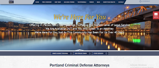 Banner Heading: Mark C. Cogan Website
