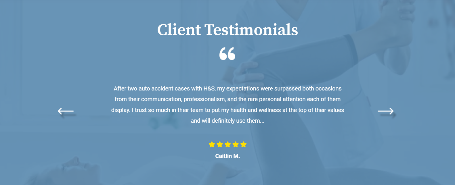 Client Testimonials Section