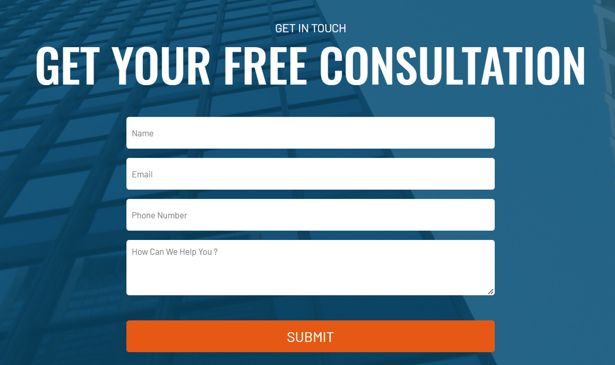 David Resnick Website: Contact Form Option