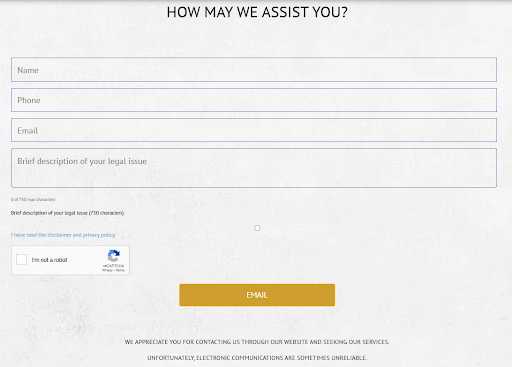 Cogan Website Contact Option 