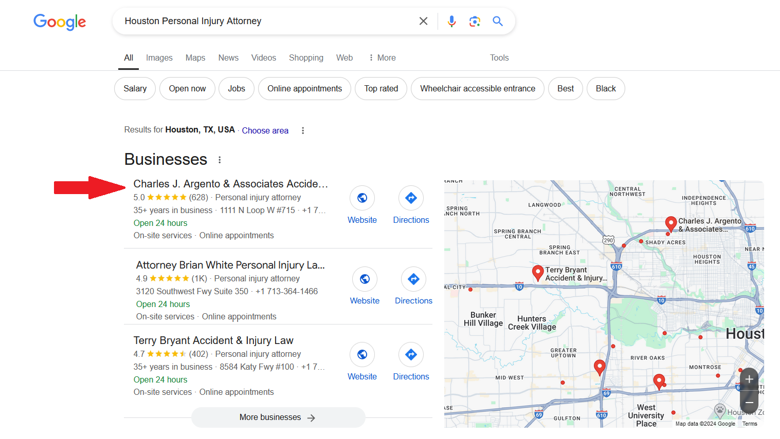 Local Pack of GBP Buiness about ranking