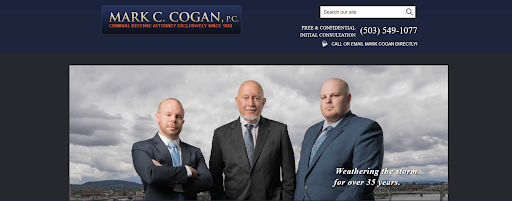 Mark C. Cogan, P.C. Old Website Design