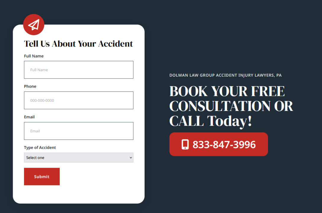 Secondary Call-to-Action Contact Form