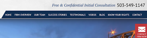 Mark Cogan Website Simplified Navigation Bar
