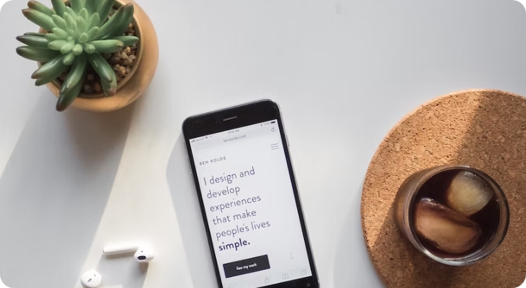 Design and development from mobile view