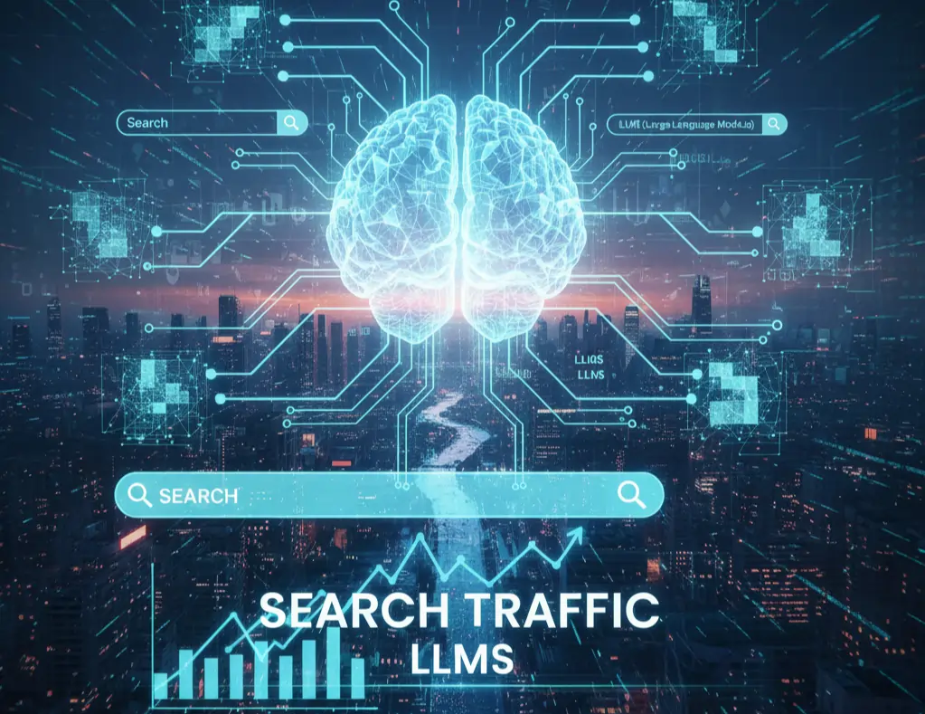 Website Traffic Comes from LLM Search
